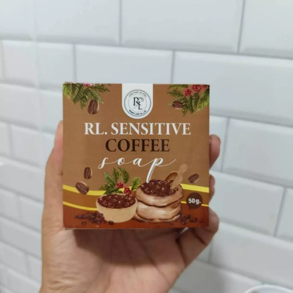 สบู่สครับกาแฟ อาร์แอล เซนซิทีฟ คอฟฟี่ โซป สูตรผสมผงกาแฟ thumbnail 3