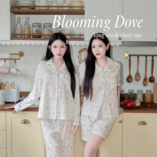 Nemuri bloom&paws collection ชุดนอน ชุดนอนผู้หญิง ชุดนอนแขนสั้น ชุดนอนแขนยาว ลายน่ารัก ฟรีไซส์