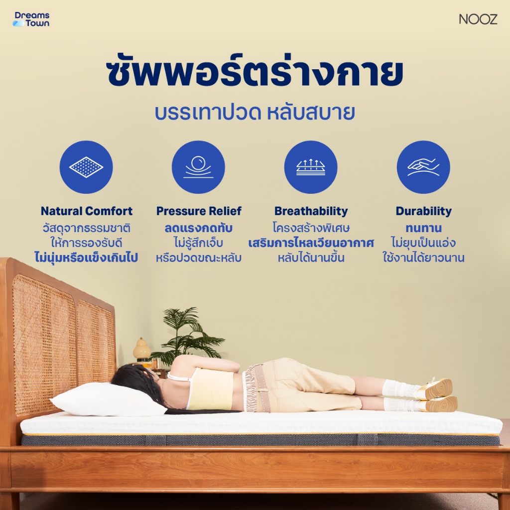 NOOZ ที่นอนยางพาราแท