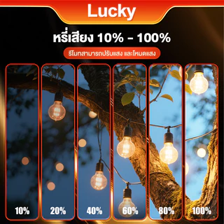 ไฟปิงปอง โซล่าเซลล์ ไฟสวน ไฟย้อนยุค ไฟปิงปอง 30m 90 ไฟตกแต่งกันน้ำ ไฟสวน ไฟตกแต่งทังสเตน ไฟวันหยุด ขั้วต่อ E12