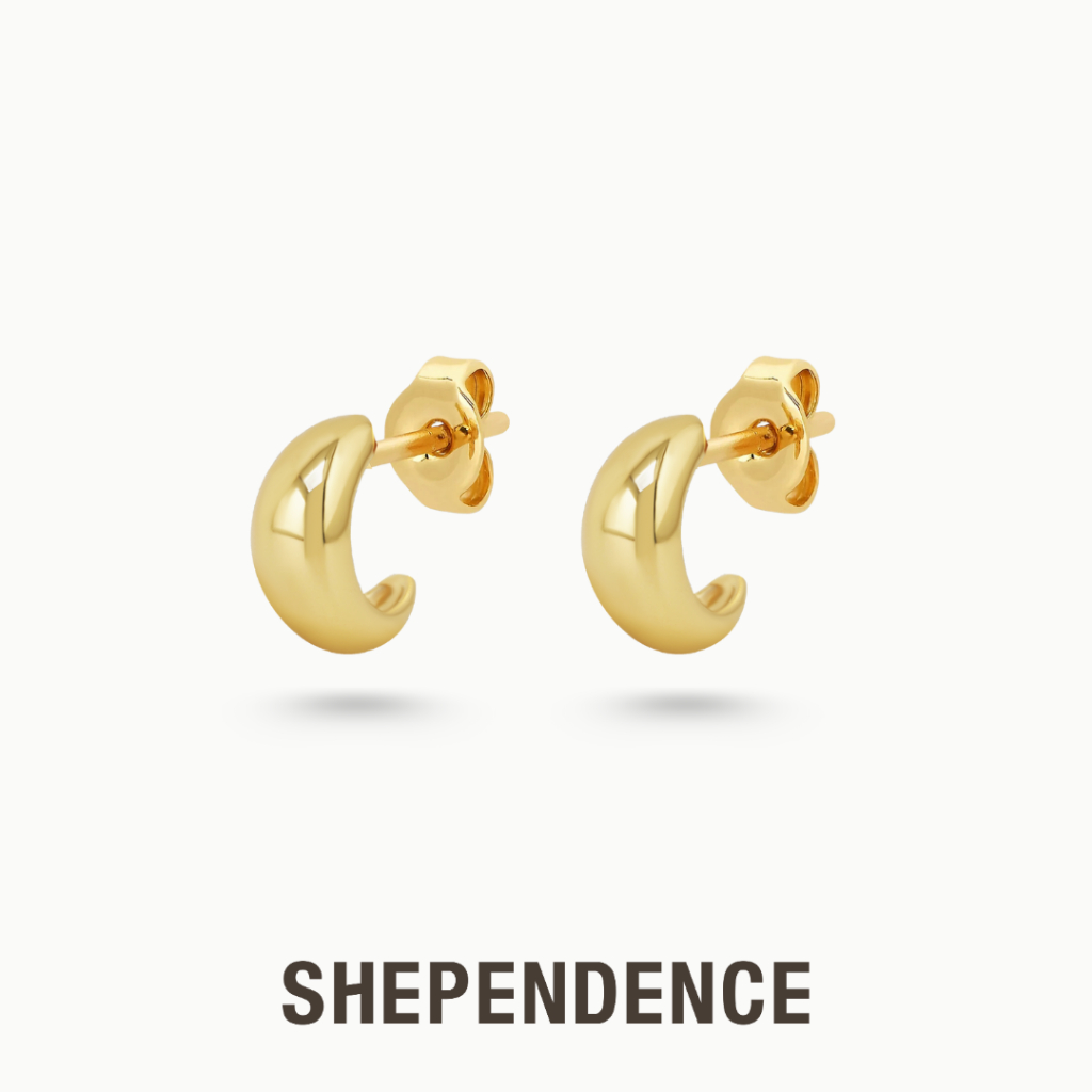 SHEPENDENCE ต่างหูก้าน CLASSIC Mini Nadia นาเดีย ขนาด 10 มม. มินิมอลคลาสสิก