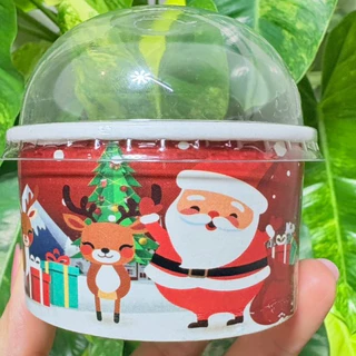 (L&P )(เฉพาะถ้วยอย่างเดียวคะ)130 cc/160cc ถ้วยไอศรีม 100 ใบ/50 ใบ /ถ้วยกระดาษ / พิมพ์ลาย สวยงาม ขนาด/130ccปาก85(เฉ