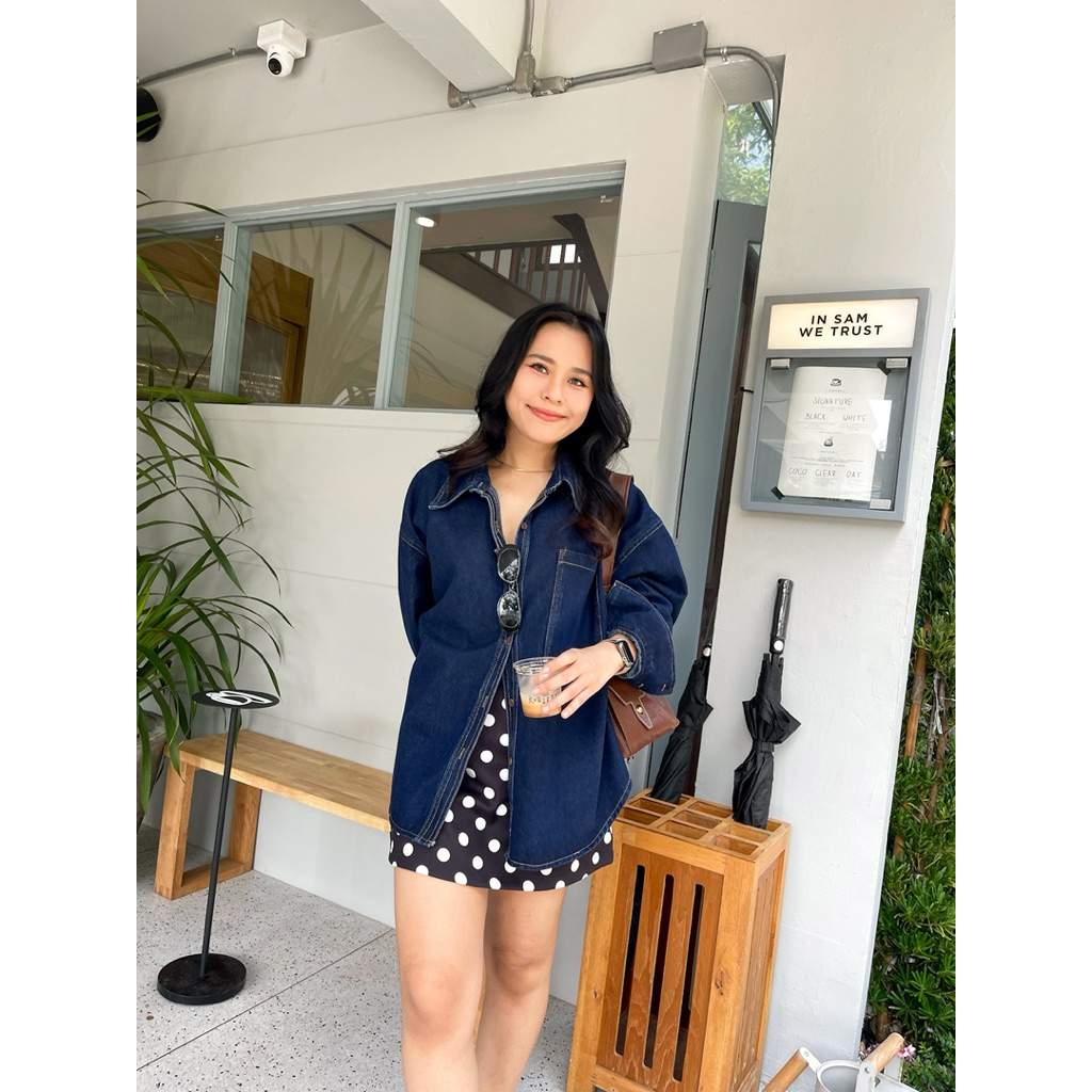 Summerstuff – OVERSIZE DENIM SHIRT เสื้อเชิ๊ตยีนส์ทรงโอเวอร์ไซส์ ราคา ถูกที่สุด ดีลบีเคเค แกลเลอรีภาพที่ 7