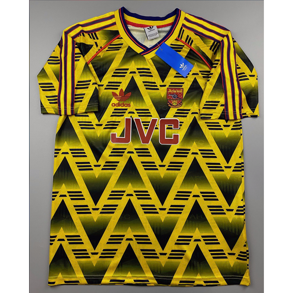 Sale เสื้อบอล ย้อนยุค AAA 1991 อาร์เซนอล เยือน Retro Away Cecat