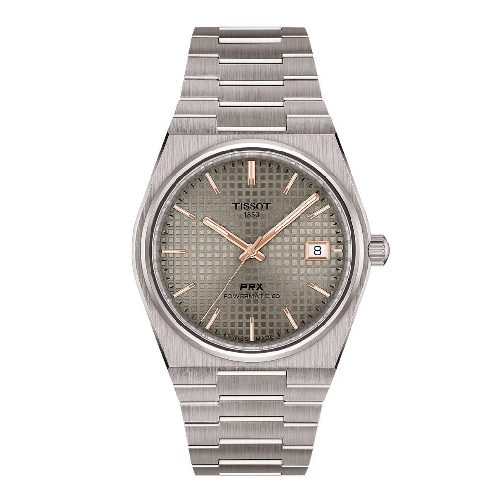 Tissot PRX Titanium 38 mm พีอาร์เอ็กซ์ ไทเทเนียม 38 มม. สีแอนทราไซต์ T1378074406100 นาฬิกาผู้ชาย