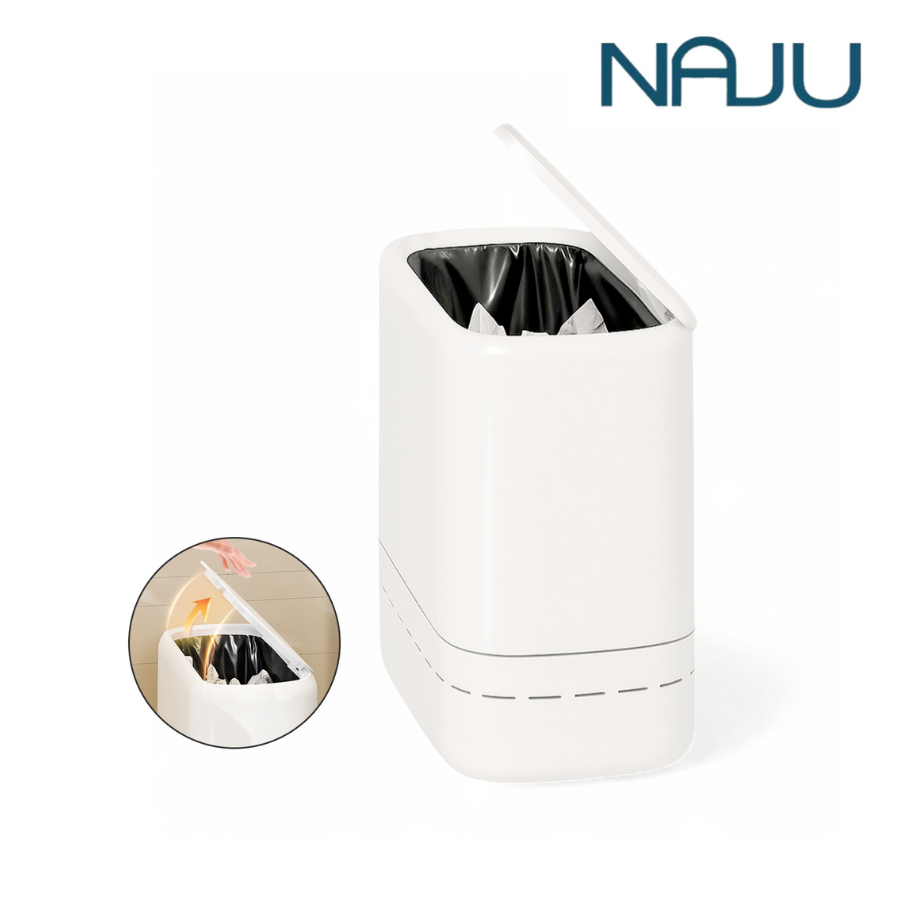 Naju ถังขยะ ถังขยะในบ้าน ถังขยะมีฝาปิด ถังขยะอัตโนมัติ Trash can เก็บกลิ่นได้ดี 10L 17L