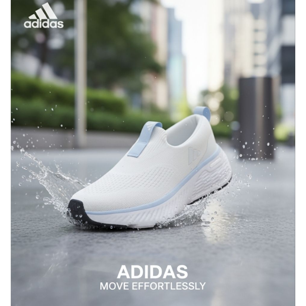 โปรดอ่านก่อนจะถามพร้อมส่งของแท้ของใหม่ป้ายไทยadidas Cloudfoam Go Lounger ผู้หญิง สีขาว JI4844