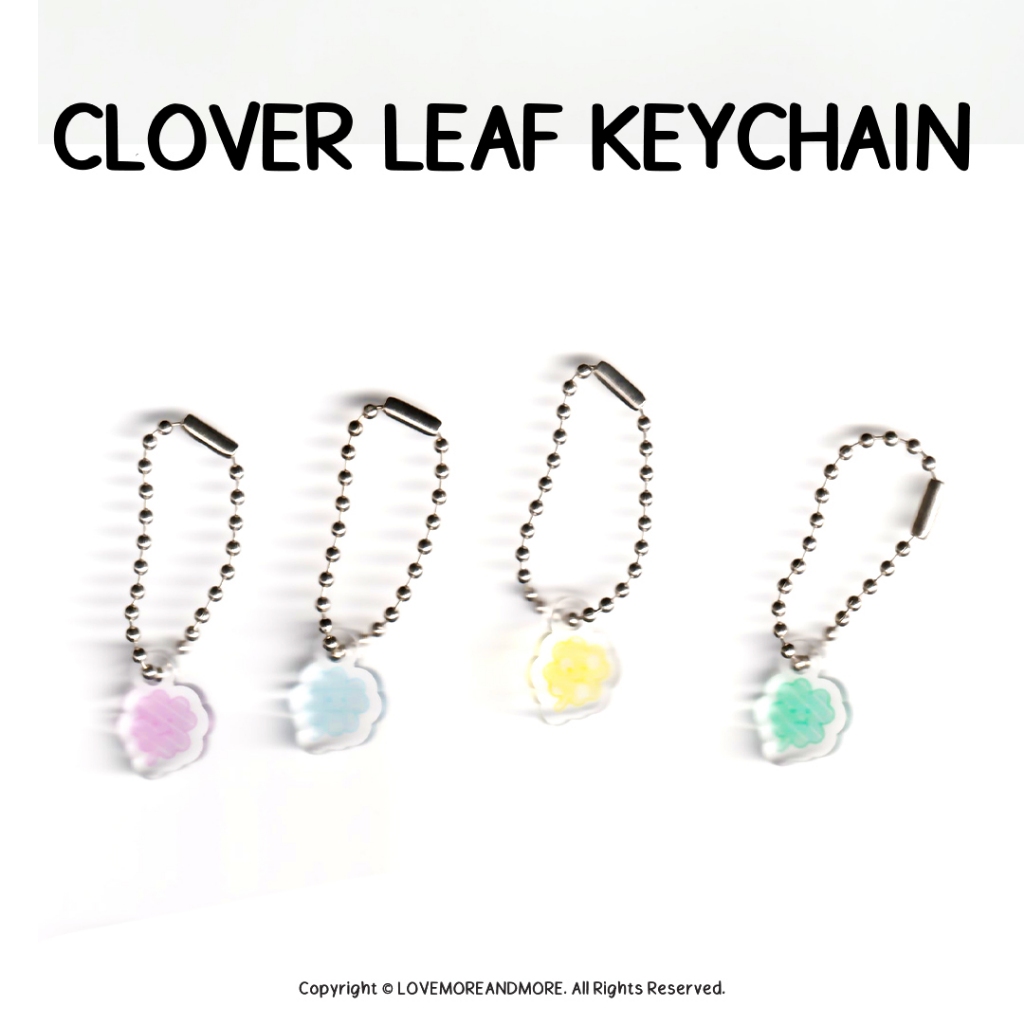Mini Clover Leaf Keychain | lovemoreandmore