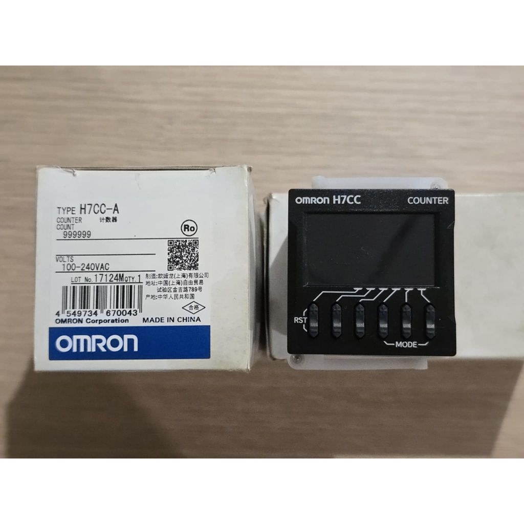 omron type h7cc-a counter count 999999 100-240volts