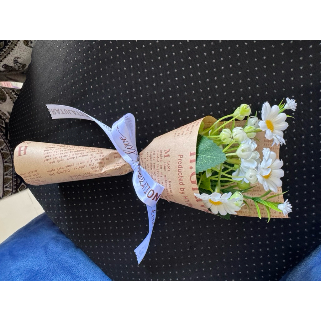 ช่อดอกไม้แห้ง ดอกเดซีมินิ - รูปที่ 3