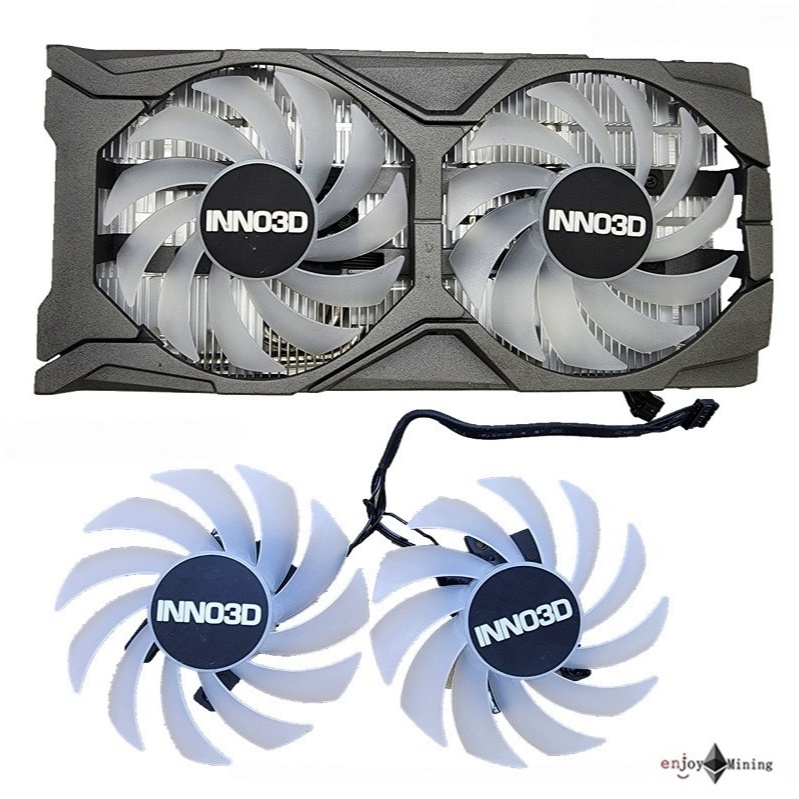 พัดลมการ์ดจอ  INNO3D GTX 1660 SUPER 2060 6GB Graphics Card Fan