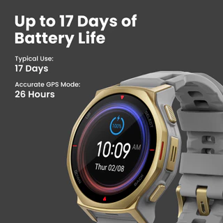 Amazfit T-Rex 3 Pro (44mm) สมาร์ทวอทช์ GPS แม่นยำ แผนที่ออฟไลน์ หน้าจอ Sapphire กันน้ำ 10ATM มาตรฐาน Military