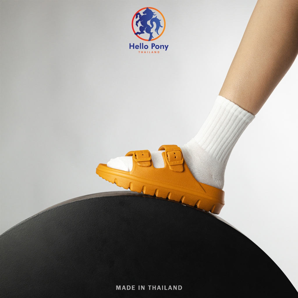 Hello Pony รองเท้าแตะสายคาด รองเท้าแบบสวม แฟชั่น EVA กันลื่น ใส่ได้ทุกโอกาส Size 36-41 รุ่น MHM4011 - รูปที่ 2