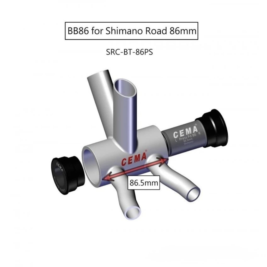 กะโหลกเซรามิค CEMA Ceramic Pressfit BB86 