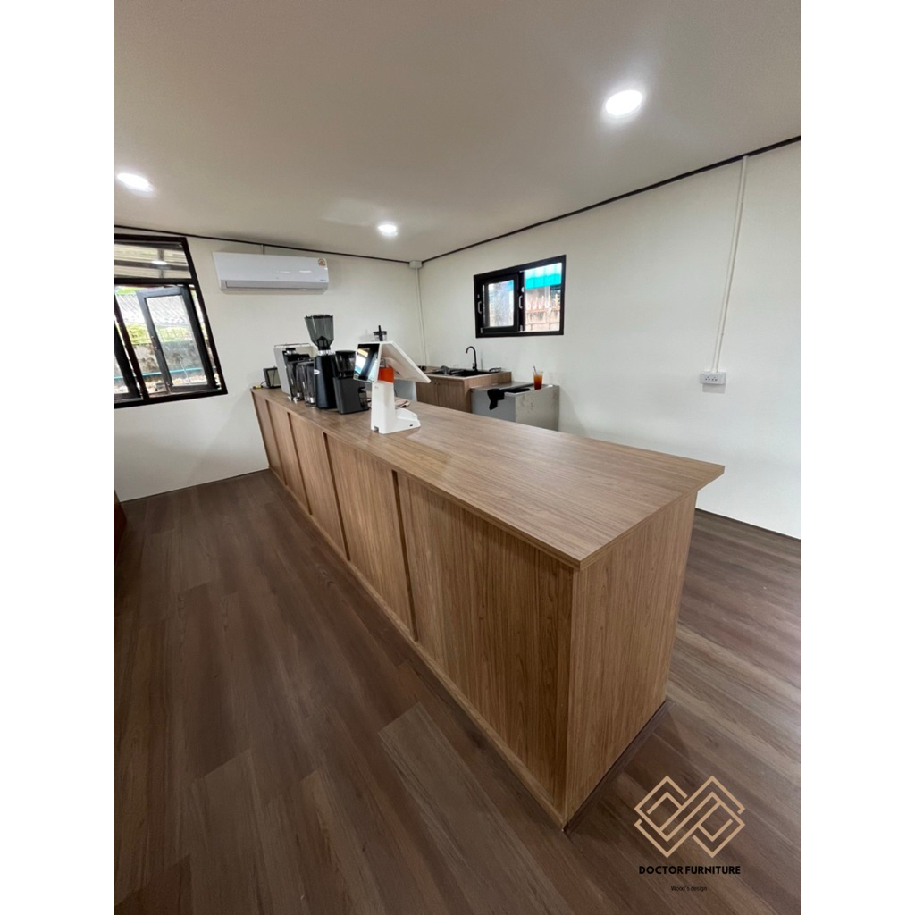 เคาน์เตอร์ร้านกาแฟไม้HMR