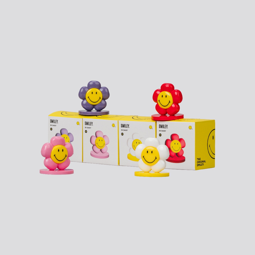 SMILEY® 3D DAISY (WHITE/ RED/ PURPLE/ PINK)