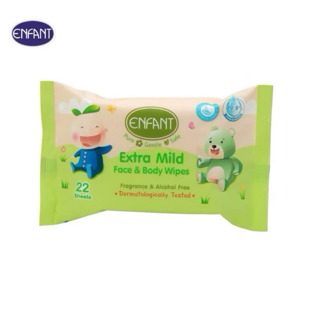 ทิชชู่เปียก อองฟอง Enfant สูตรอ่อนโยน เช็ดหน้าได้ปลอดภัย