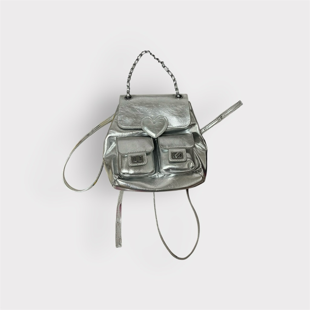 กระเป๋าเป้gimmickหัวใจเงิน