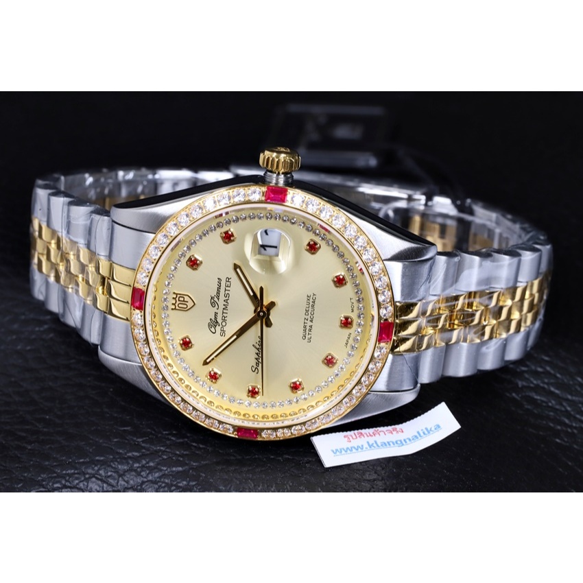 นาฬิกาผู้ชาย OP Olym pianus Quartz รุ่น 89322 DGSK (40มม.)