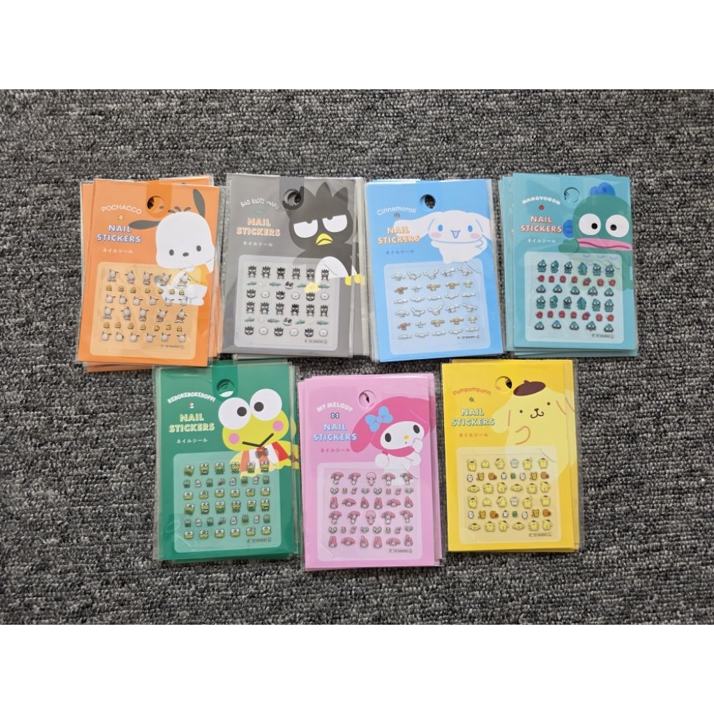 พร้อมส่ง // สติ๊กเกอร์ติดเล็บ Nail Stickers ลายซานริโอ้ Sanrio ลิขสิทธิ์แท้ 100% นำเข้าจากญี่ปุ่น