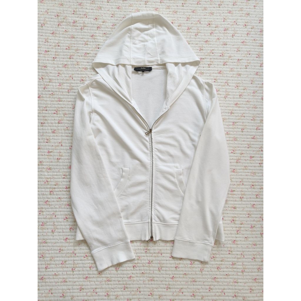 MaxMara เสื้อคลุมแขนยาว สีขาว มือสอง