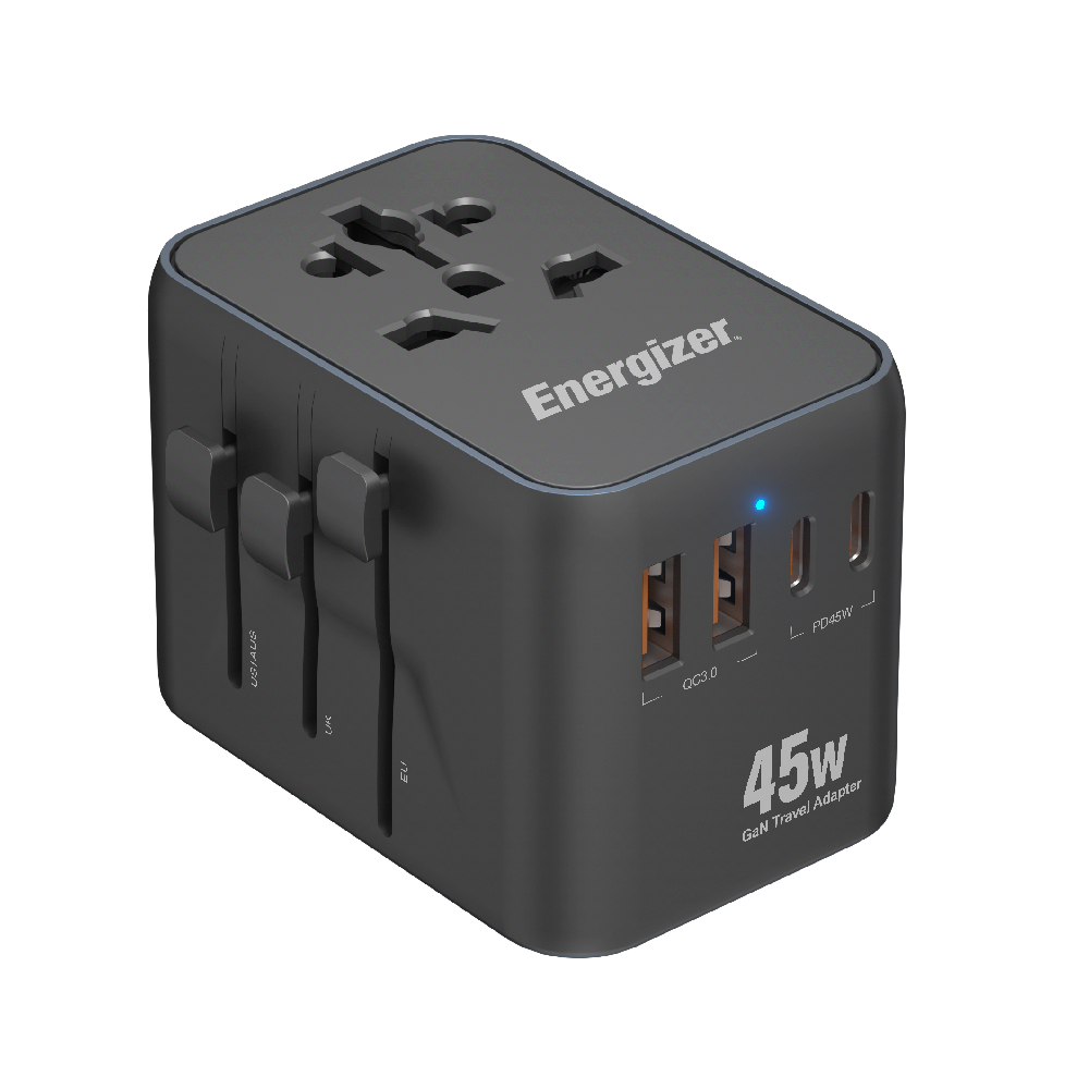 หัวแปลงปลั๊กไฟ Energizer Universal Travel USB Ports 45W (ETC451) Black by Banana IT ราคา ถูกที่สุด ดีลบีเคเค แกลเลอรีภาพที่ 5