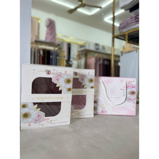 GIFT SET BOX PREMIUM BAWAL COTTON เซตกล่องของขวัญพร้อมถุงกระ…