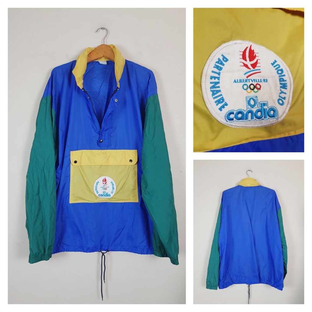 VTG 1992 Albertville Olympics Pullover Rain Anorak