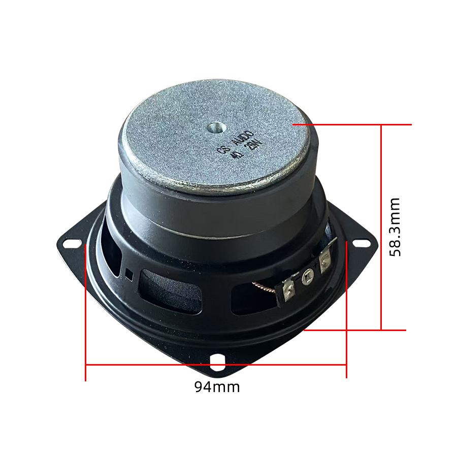 CS ดอกลำโพง 4 นิ้ว full range 4Ω 25W กลาง 4 นิ้ว ดอก 4 นิ้ว speaker เสียงกลาง เสียงดี ลำโพงdiy - รูปที่ 3