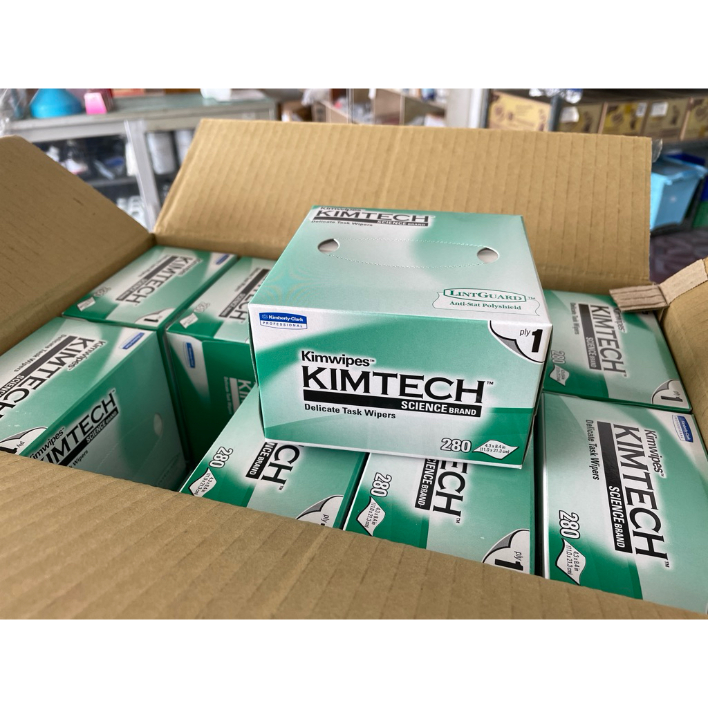 Kimtech kimwipes delicate task wipers white 34120 เช็ดกระจก เลนส์ ไม่เป็นขุย