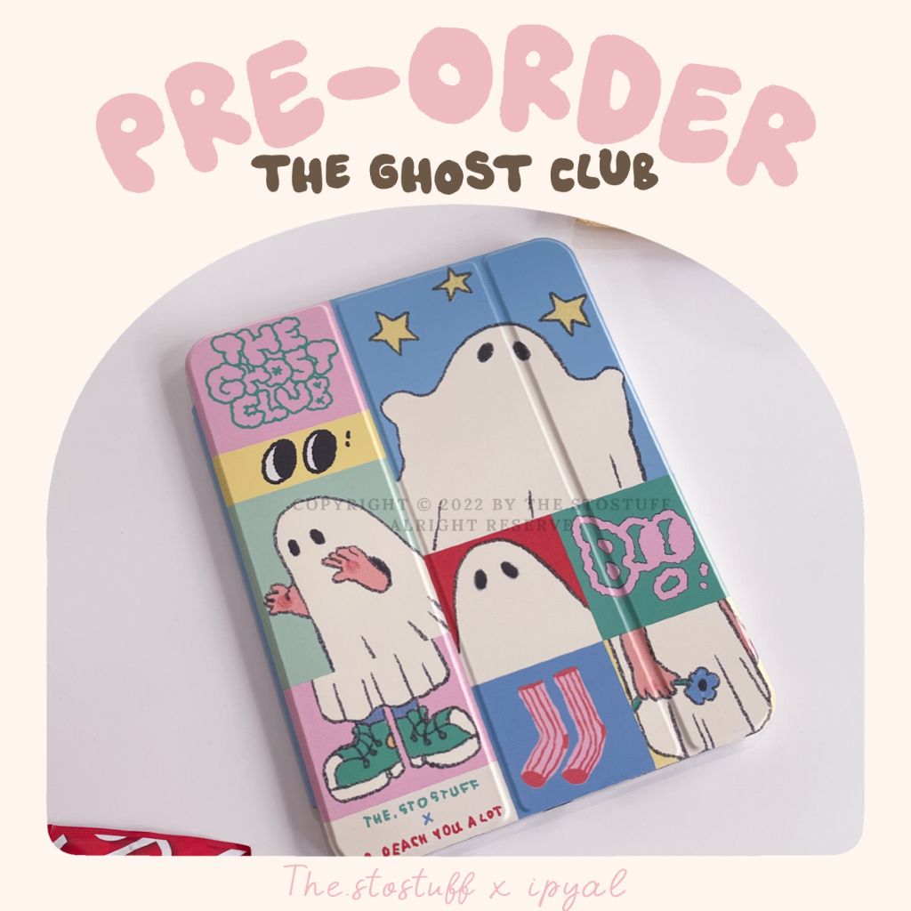 [ Pre-order ] 'The ghost club' the.stostuff x i.peach.you.a.lot ipad case