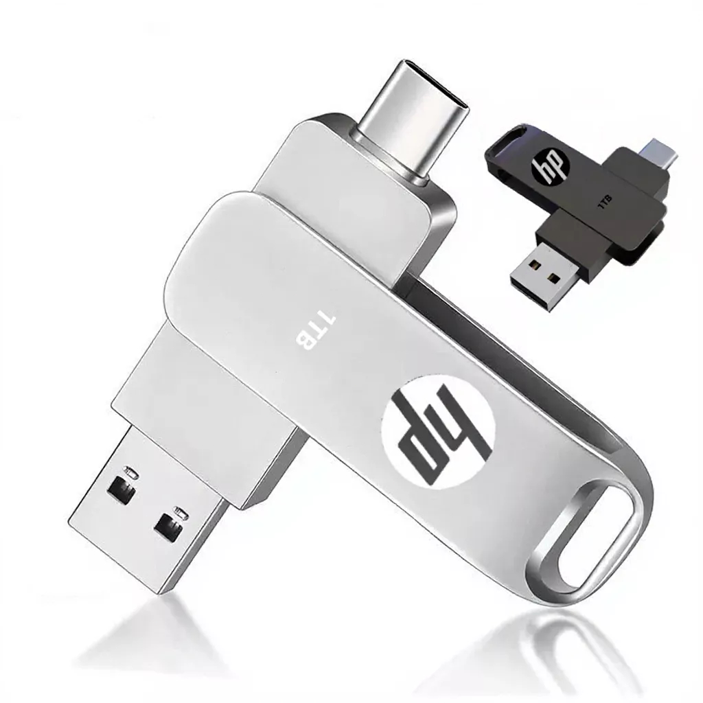 HP แฟลชไดร์ฟ 1TB 2TB type c OTG USB Flashdrive 2 in 1 Thumbdrive otg type c แฟลชไดร์ฟ 3.0