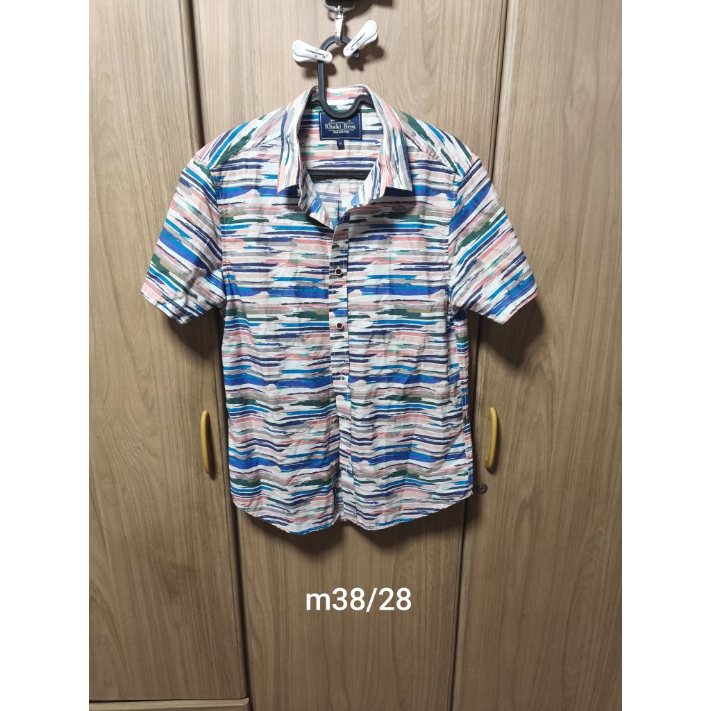 khaki bros เสื้อเชิ้ตชาย ใช้น้อย ป้ายm อก38