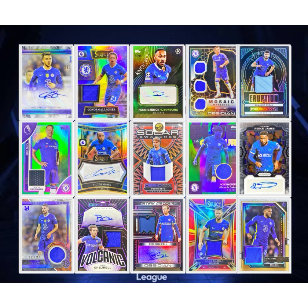 🔵🦁รวมการ์ดผ้าและลายเซ็นต์นักเตะเชลซี🦁🔵