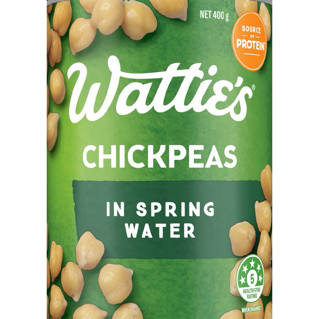 Wattie’s Chickpea Spring Water/Peas Mint/Beans in Tomato Sauce/Beanz Lite/Creamy Tomato Soup/Spaghet