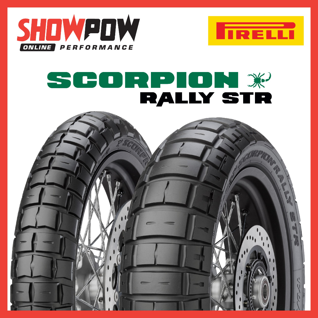 (พร้อมส่ง!) ยาง Pirelli SCORPION RALLY STR ( ขายเป็นคู่ ) ยางมอเตอร์ไซค์ พีลาลี่ พีเรลลี่ พีราลี่