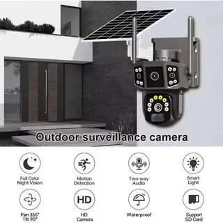 กล้องวงจรปิดพลังงานแสงอาทิตย์ ไร้สาย 4G/Wifi กันน้ำทนฝน AIตรวจจับเคลื่อนไหว CCTV กล้อง12MP 4K