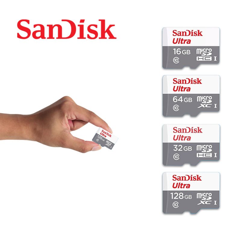 (ส่งไว) SanDisk Ultra Micro SD Card 32GB 64GB 128GB Class10 ของแท้ กล้องวงจรปิด โทรศัพท์ TF Card