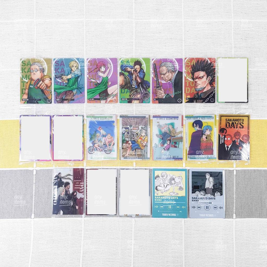 Sakamoto days wafer card การ์ดเวเฟอร์ นางุโมะ ชิน เซบะ ซากาโมโต้ ทาโร่ เสลอ กาคุ Nagumo Shin Seba Ta