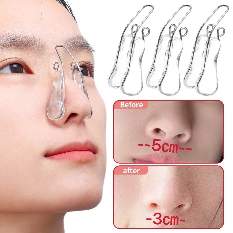 คลิปยกจมูกซิลิโคนอ่อนนุ่ม จมูก Beautifying Orthotics Shaper สะพานจมูกไร้ความเจ็บปวด