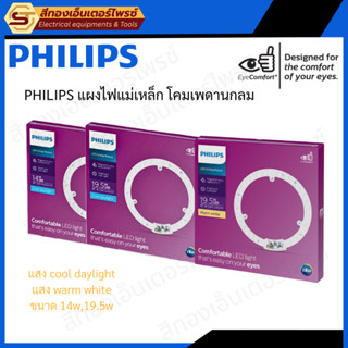 PHILIPS MESON แผงไฟแม่เหล็ก โคมเพดานกลม ขนาด 14w, 19.5w
