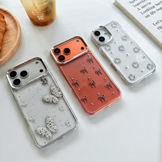 เคสใสกากกริดเตอร์ เคสนูน งานกล่อง รุ่น for iPhone 17 pro max 17air 17pro 17promax i17 เคสใส สำหรับ