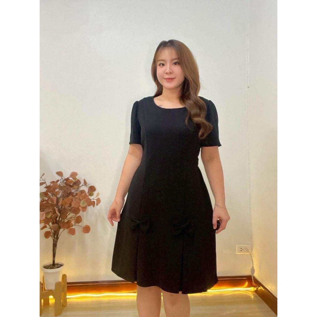 เดรสสวยๆเดรสสาวอวบ ใส่สบายไม่ร้อน ชุดพรางหุ่นผ้ายืดฟรีไซต์ ชุดเซ็ตสาวอวบ  เสื้อผ้าสาวอวบอ้วน เสื้อผู้หญิง เสื้อผ้าแฟชั่น