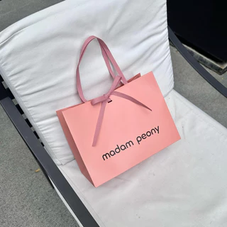 ถุงของขวัญสำหรับกระเป๋าสตางค์ พร้อมริบบิ้นผูกกลาง แบรนด์ madam peony