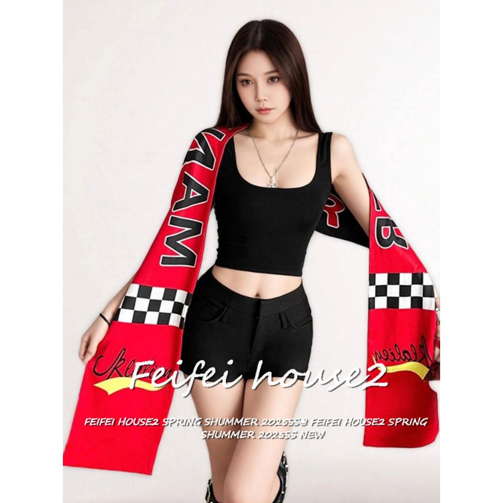 [Letter Print Fashion Dance Accessories]เครื่องประดับเต้นรำแฟชั่นพิมพ์ลายตัวอักษรสีบล็อกแบบลำลอง ราคาถูก Shopee Lazada
