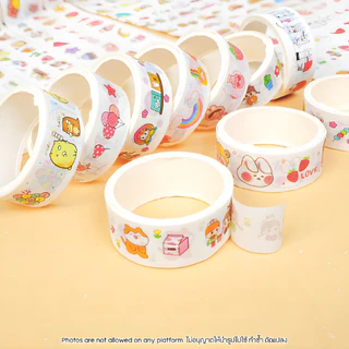 Washi Tape เทปวาชิ ลายการ์ตูนน่ารักสุดคิ้วท์ ยาว 5 เมตร เทปตกแต่ง DIY สมุด ไดอารี่ เครื่องเขียนแฟนซี สไตล์เกาหลี