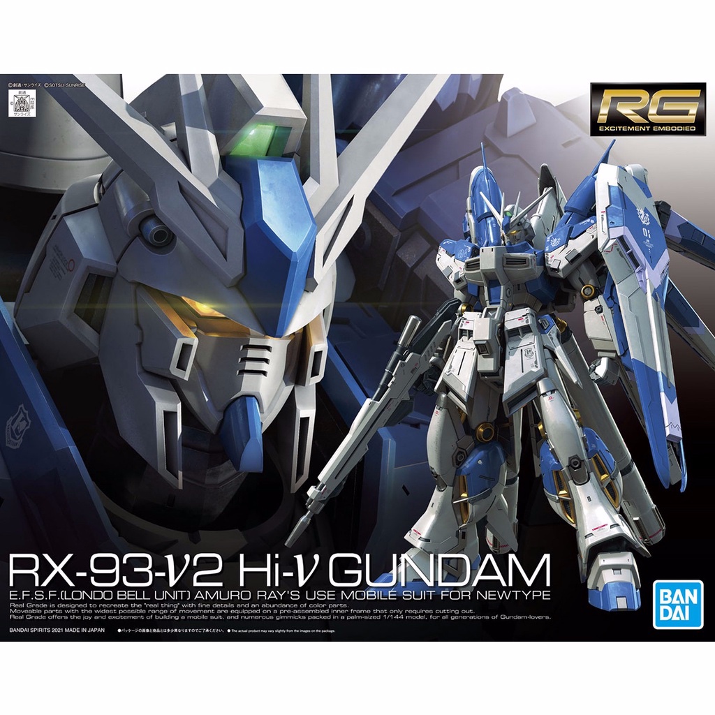 [BANDAI] RG 1/144 RX-93-V2 Hi-V Gundam (พร้อมจัดส่ง)