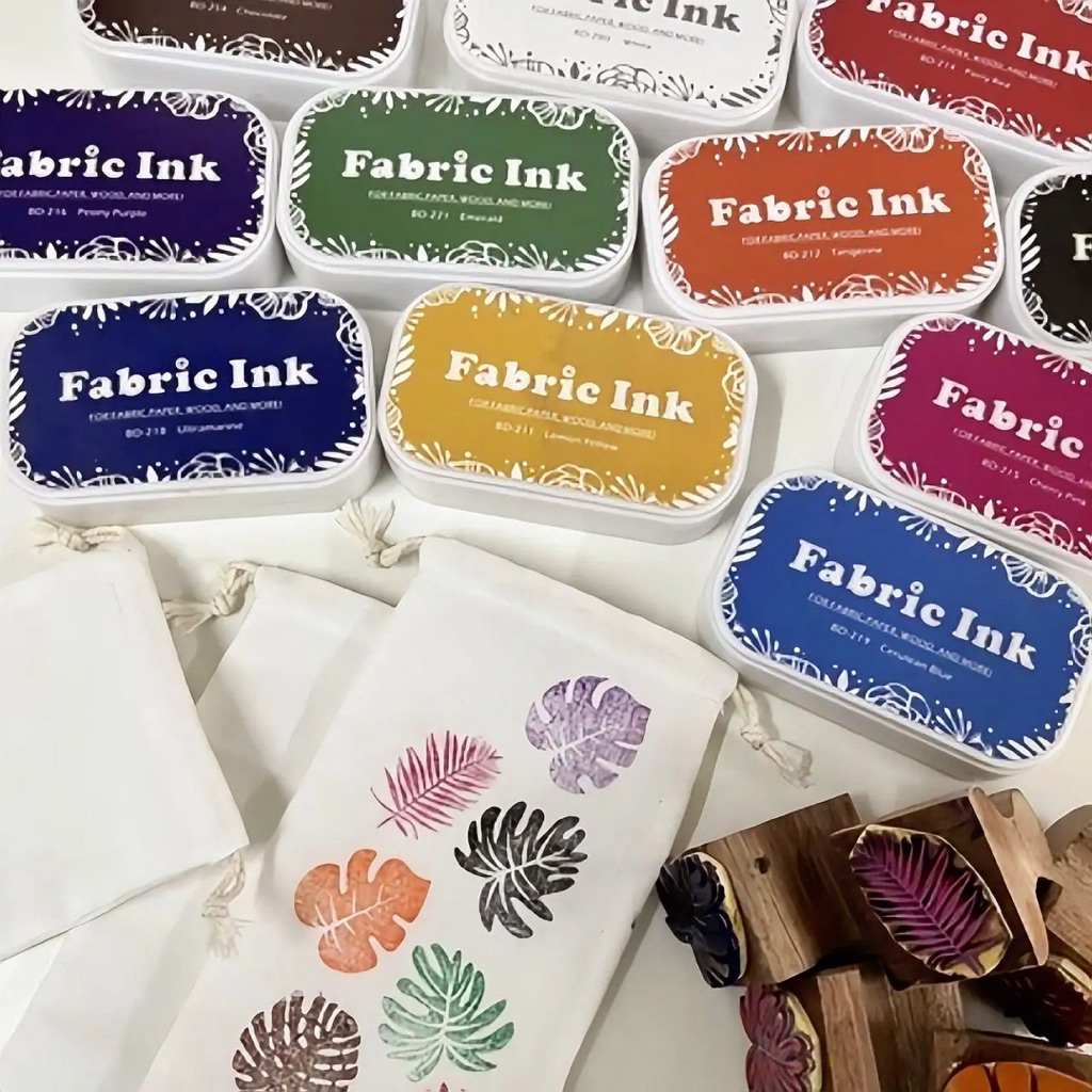 Fabric ink pad แท่นประทับบนผ้า ขนาด 75x35 มม.