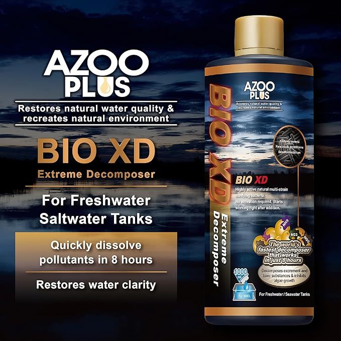 AZOO PLUS Bio-XD 250ml แบคทีเรียน้ำ สูตรเข้มข้น กำจัดของเสีย ลดแอมโมเนีย ไนเตรต สำหรับตู้ปลาและตู้เต
