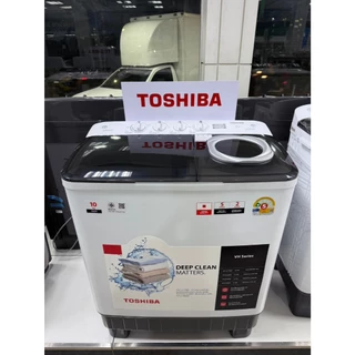 TOSHIBA เครื่องซักผ้า 2 ถัง ขนาด 10 โล รุ่น VH-Q110MT TWIN TUB WASHING MACHINE โตชิบา